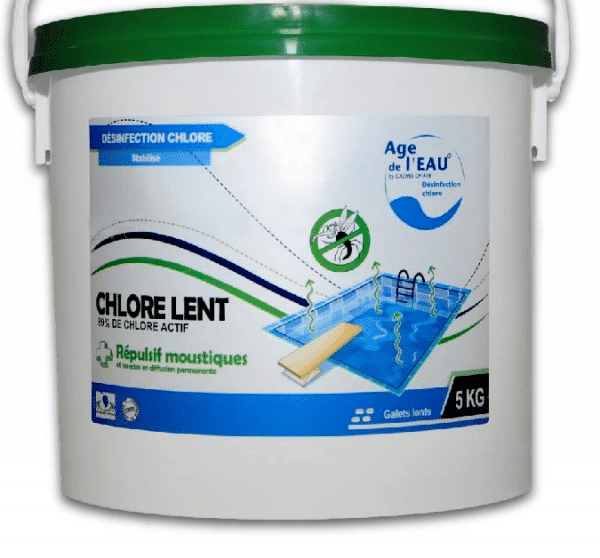 Chlore lent répulsif anti moustique