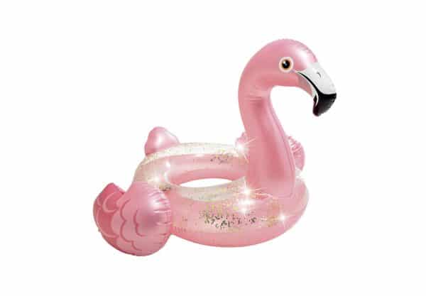Bouée flamant glitter