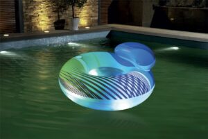 Bouée avec dossier et lumière LED
